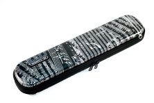 Кейс для флейты - GL Cases - GLE-FL(J01) ABS/ Чёрный с рисунком "ноты"