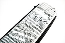 Кейс для флейты - GL Cases - GLE-FL(J10) ABS/ Белый с рисунком "ноты"